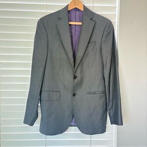 Ted Baker London Endurance 100% Wool Sport Coat Blazer Dark Gray Men’s Size 36R